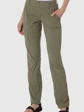 Columbia Olive Straight-Leg Outdoor Pants